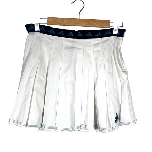 Vintage Pleaded ADIDAS Equipment Tennis Skirt Y2K Sport Luxe Lounge Size 8 - Picture 2 of 7